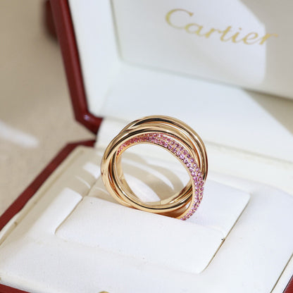 TRINITY 3.2MM RING PINK DIAMOND