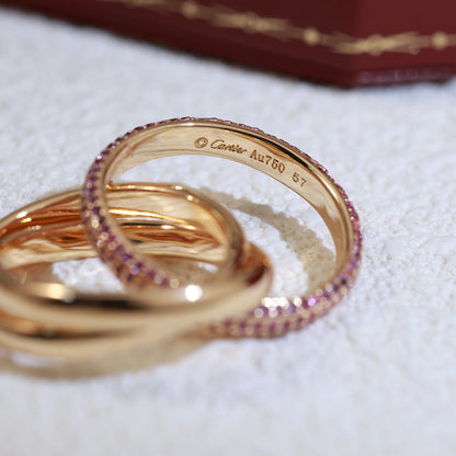 TRINITY 3.2MM RING PINK DIAMOND
