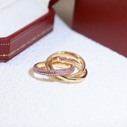 TRINITY 3.2MM RING PINK DIAMOND