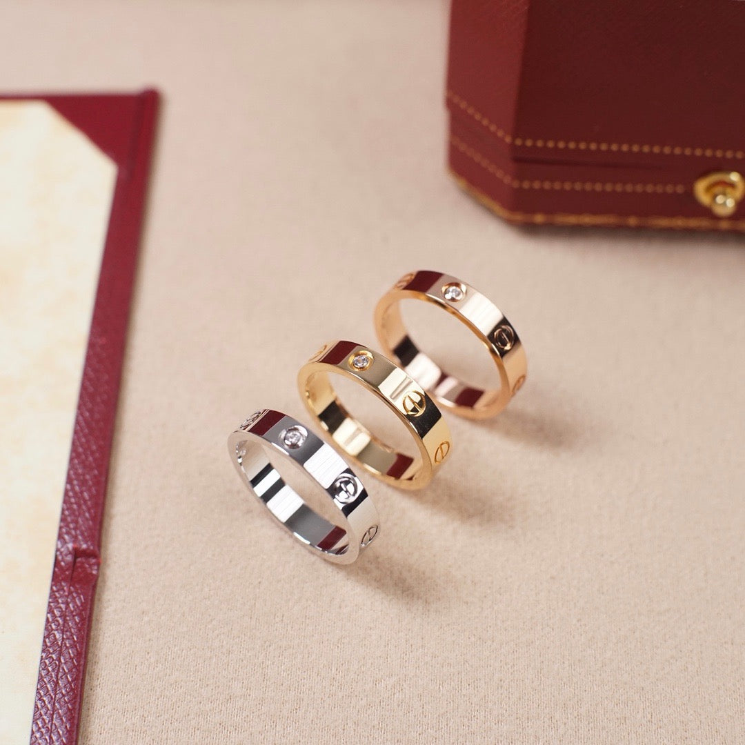 [OAK JURI]LOVE 4MM 1 DIAMOND RING
