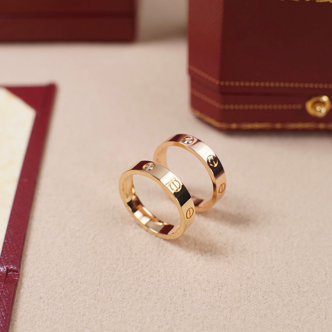 [OAK JURI]LOVE 4MM 1 DIAMOND RING