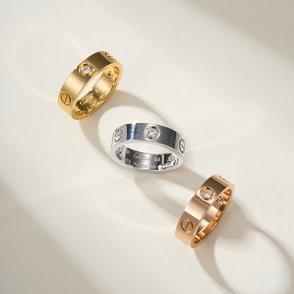 [OAK JURI]LOVE 4MM 1 DIAMOND RING