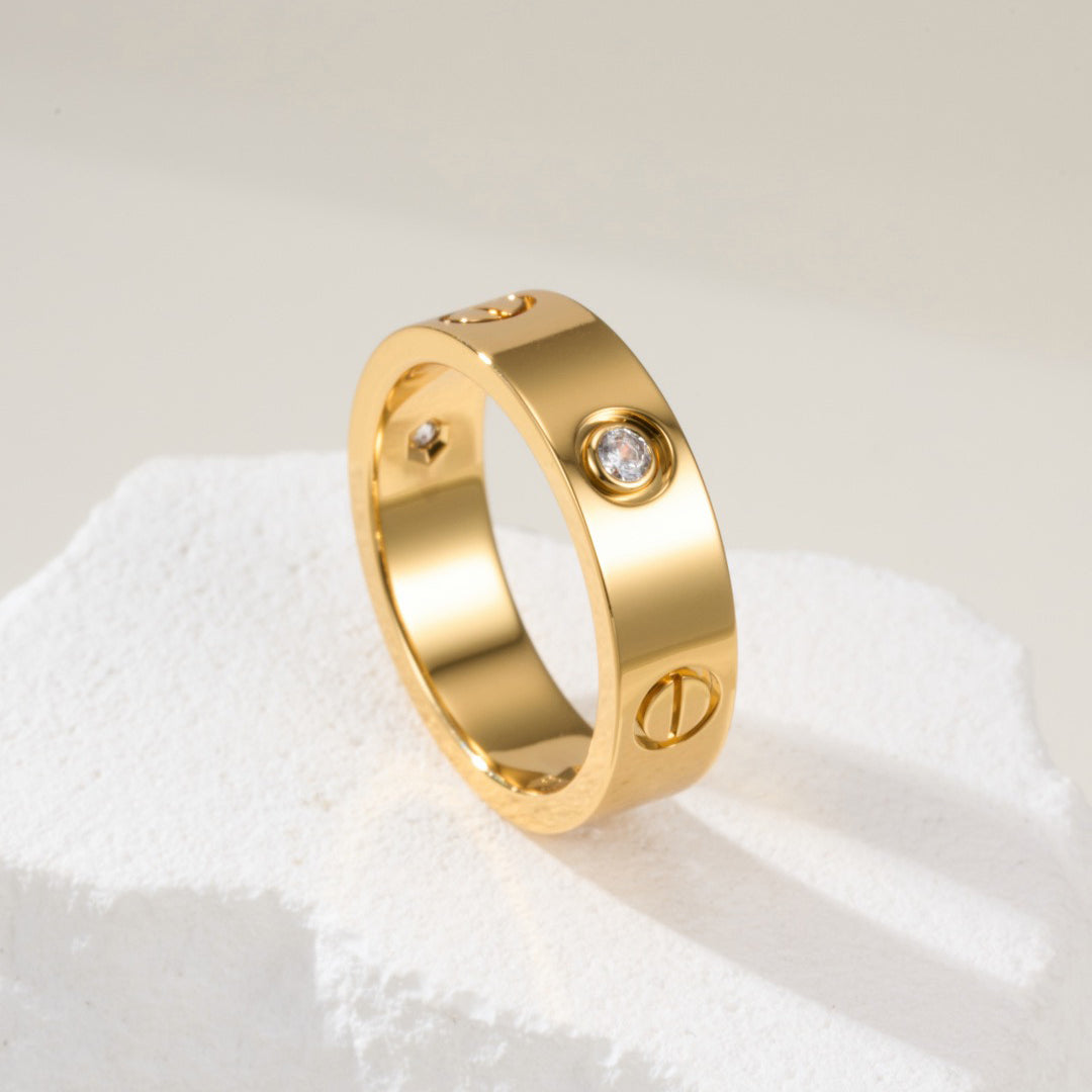 [OAK JURI]LOVE 4MM 1 DIAMOND RING