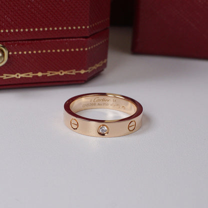 [OAK JURI]LOVE 4MM 1 DIAMOND RING