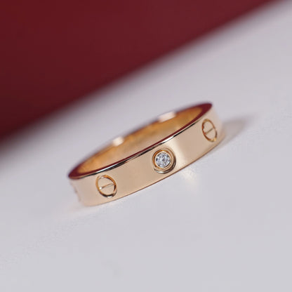 [OAK JURI]LOVE 4MM 1 DIAMOND RING