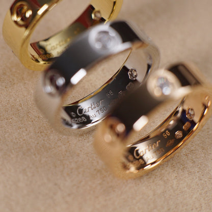 [OAK JURI]LOVE 5.5MM 3 DIAMOND RING