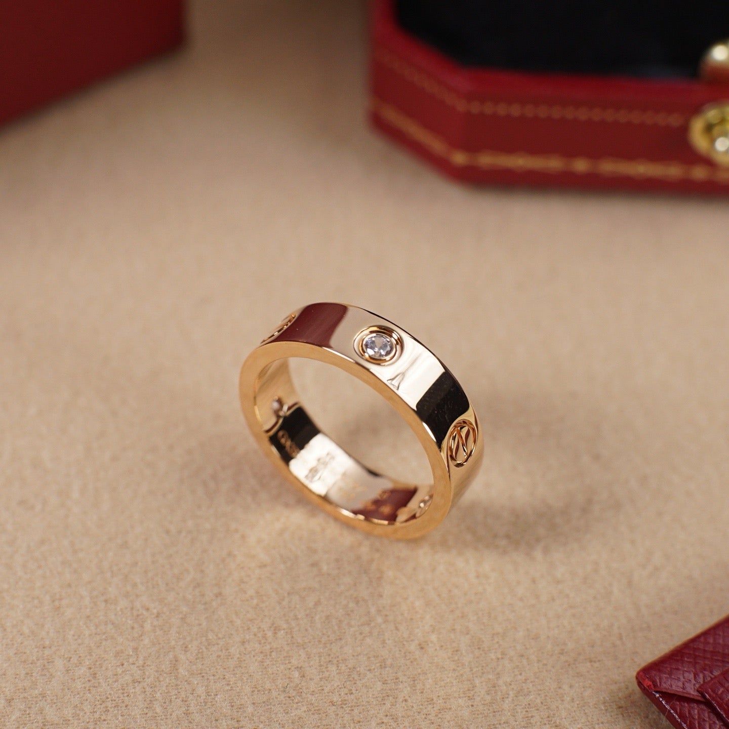 [OAK JURI]LOVE 5.5MM 3 DIAMOND RING