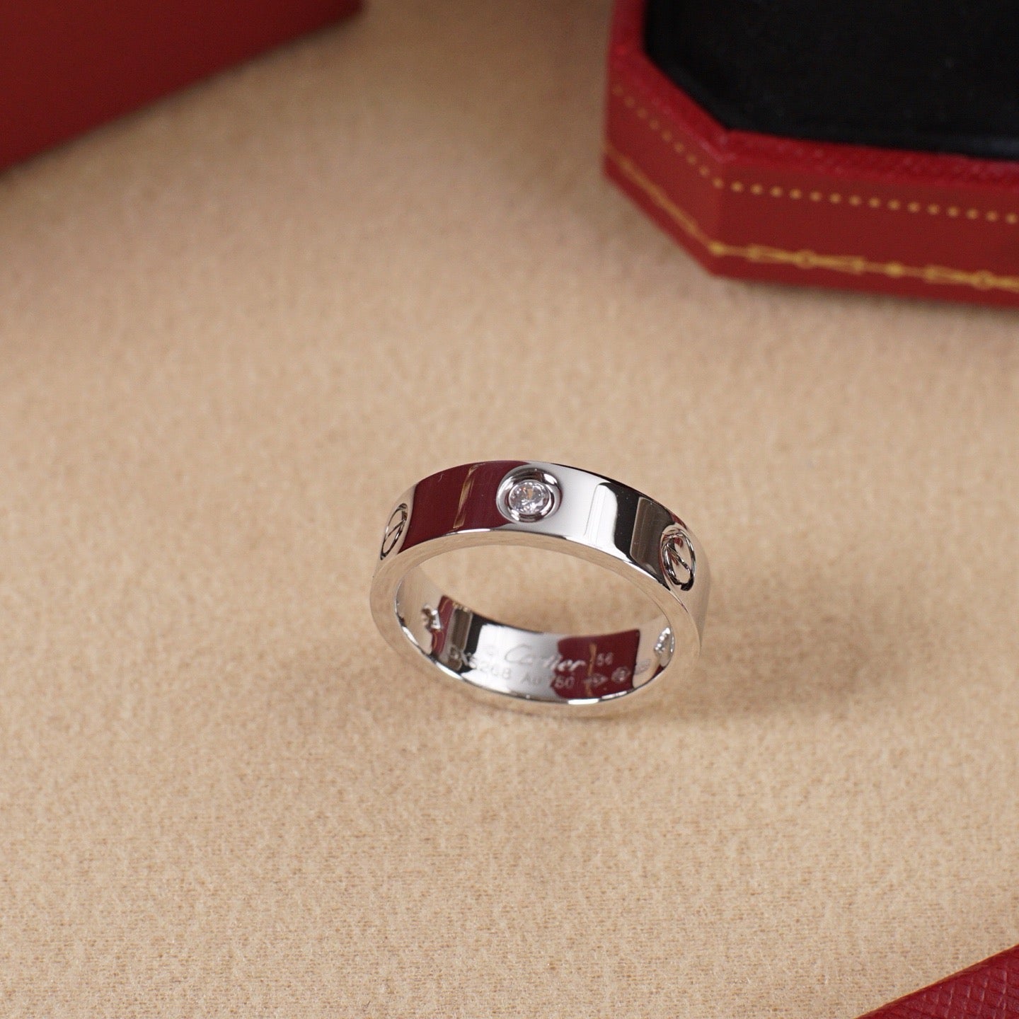 [OAK JURI]LOVE 5.5MM 3 DIAMOND RING