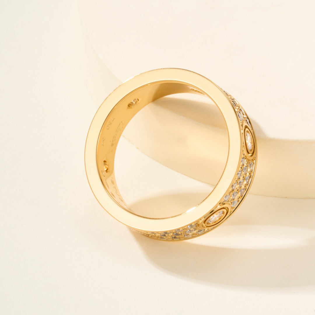 [OAK JURI]LOVE 5.5mm Full-Pave 6-Diamond Ring