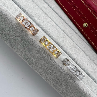 [OAK JURI]LOVE 5.5mm Full-Pave 6-Diamond Ring
