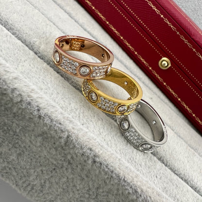 [OAK JURI]LOVE 5.5mm Full-Pave 6-Diamond Ring