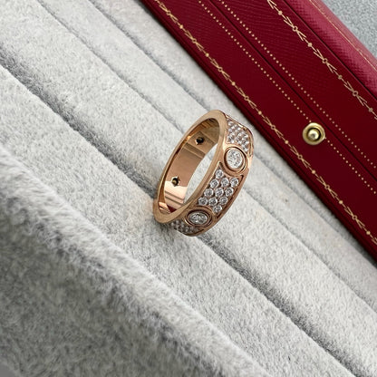 [OAK JURI]LOVE 5.5mm Full-Pave 6-Diamond Ring