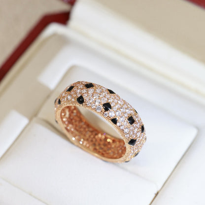 [OAK JURI]PANTHERE SPOTTED FULL DIAMOND RING