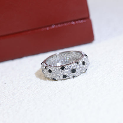 [OAK JURI]PANTHERE SPOTTED FULL DIAMOND RING