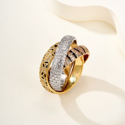 [OAK JURI]TRINITY  RING LEOPARD PRINT