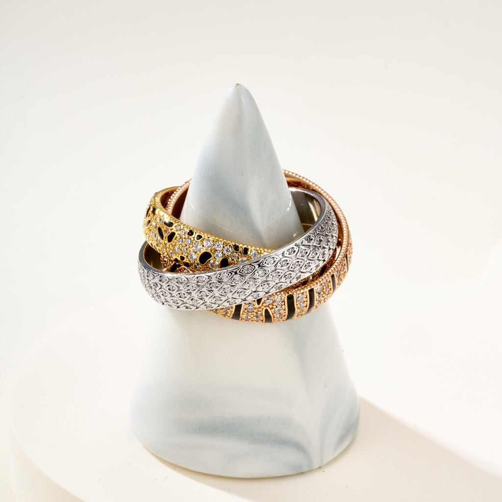 [OAK JURI]TRINITY  RING LEOPARD PRINT