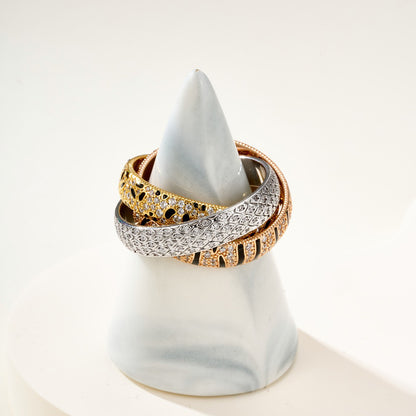 [OAK JURI]TRINITY  RING LEOPARD PRINT
