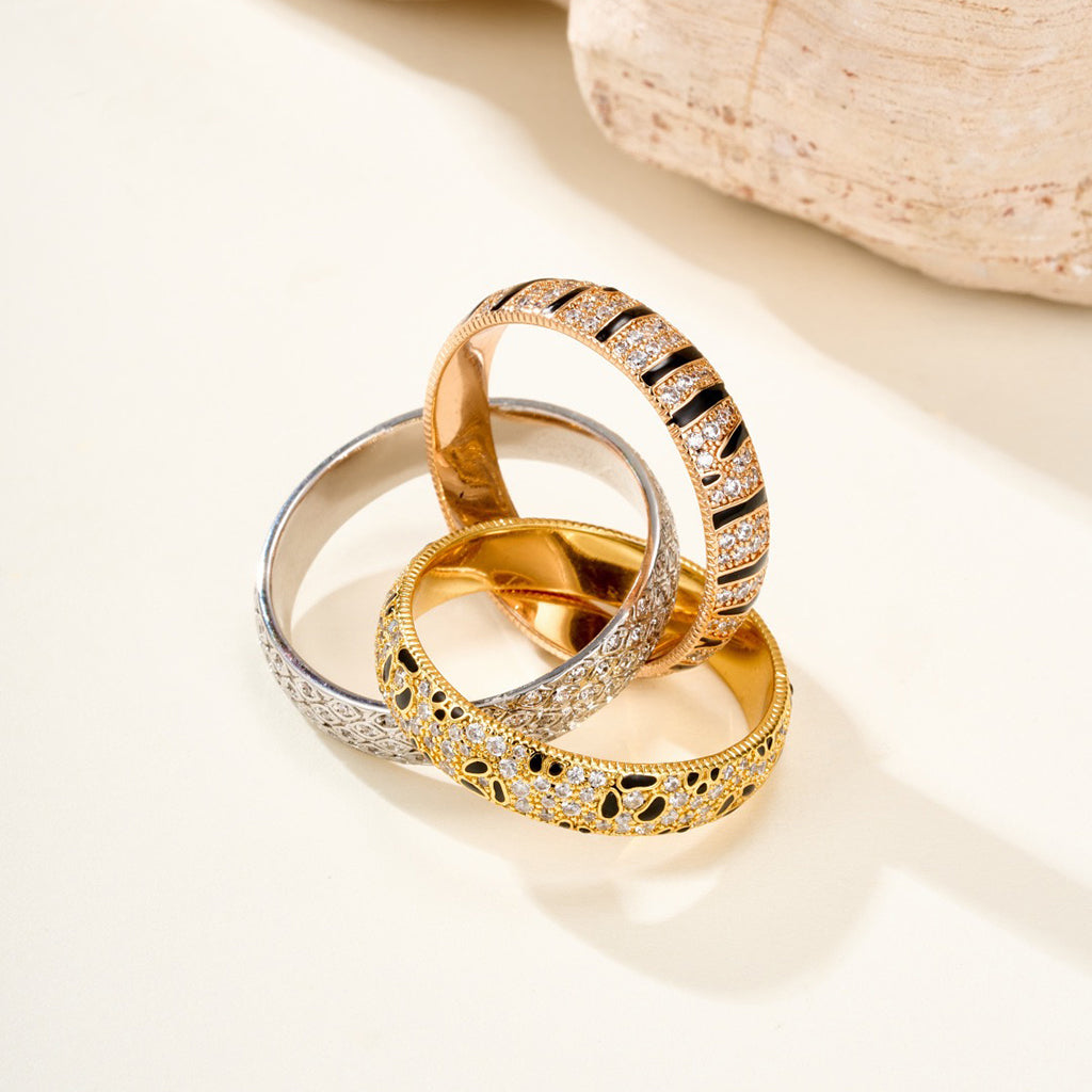 [OAK JURI]TRINITY  RING LEOPARD PRINT