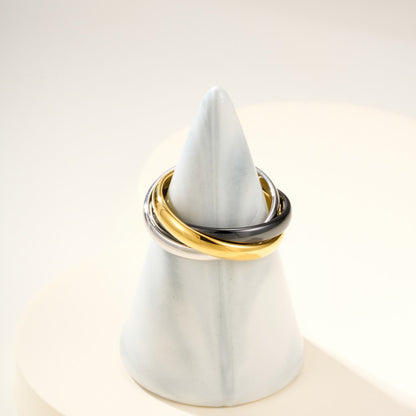 [OAK JURI]TRINITY 3.2MM RING BLACK CERAMIC