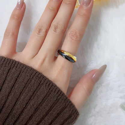 [OAK JURI]TRINITY 3.2MM RING BLACK CERAMIC