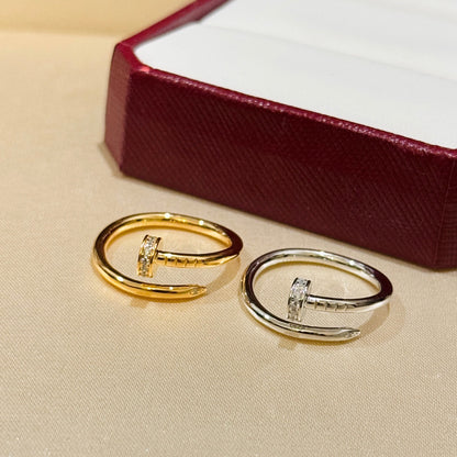 [OAK JURI]JUSTE 1.8MM HALF DIAMOND RING