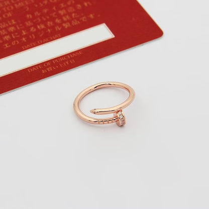[OAK JURI]JUSTE 1.8MM HALF DIAMOND RING