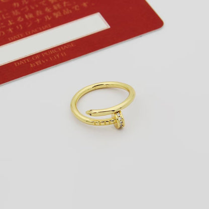 [OAK JURI]JUSTE 1.8MM HALF DIAMOND RING