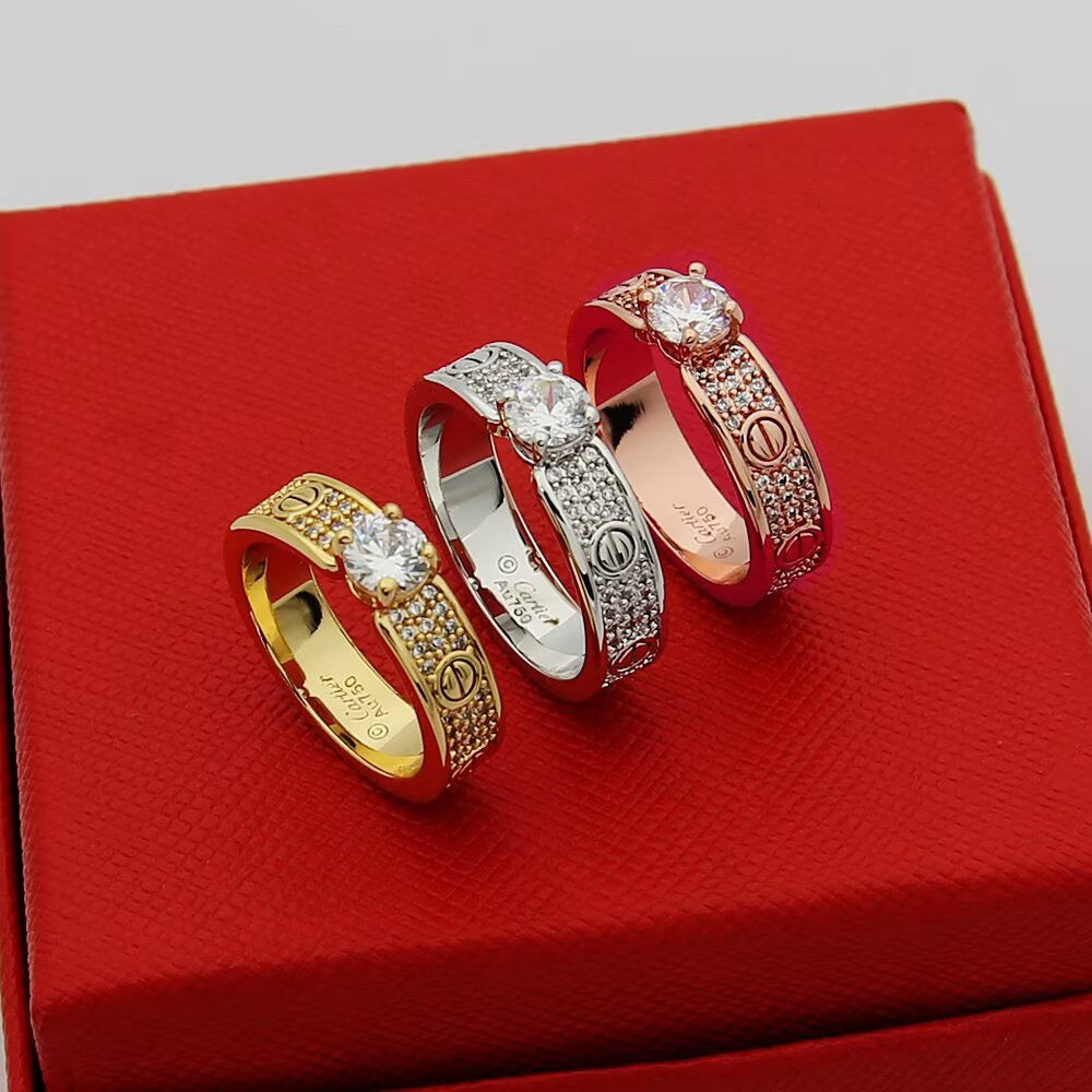 [OAK JURI]LOVE RING 3.6MM 1 BIG DIAMOND FULL DIAMOND