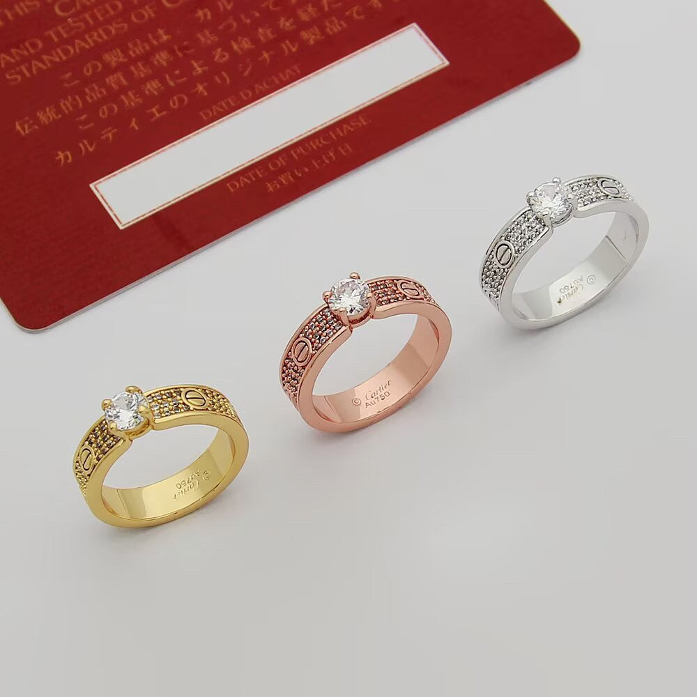 [OAK JURI]LOVE RING 3.6MM 1 BIG DIAMOND FULL DIAMOND