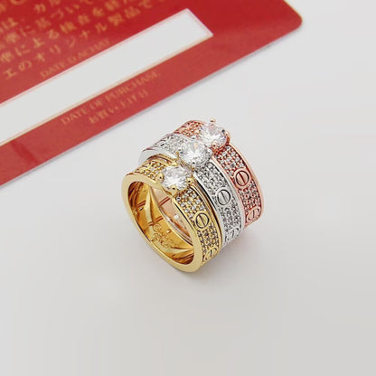[OAK JURI]LOVE RING 3.6MM 1 BIG DIAMOND FULL DIAMOND