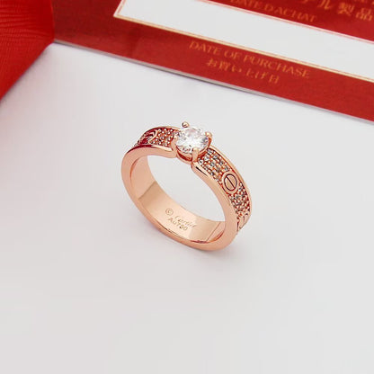 [OAK JURI]LOVE RING 3.6MM 1 BIG DIAMOND FULL DIAMOND