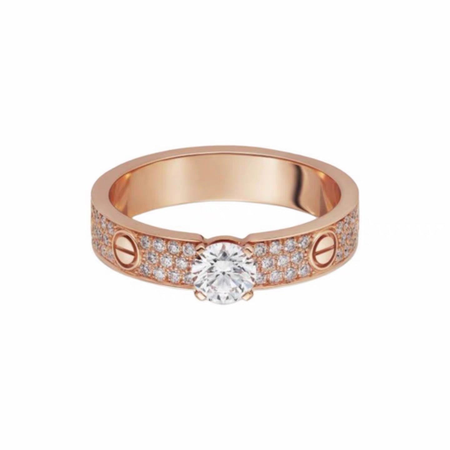 [OAK JURI]LOVE RING 3.6MM 1 BIG DIAMOND FULL DIAMOND