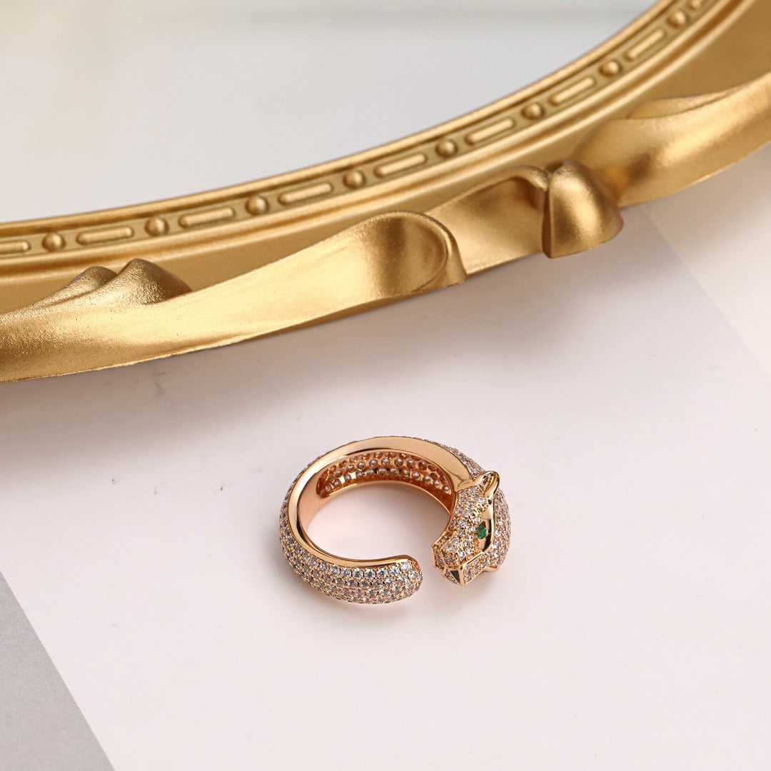 [OAK JURI]PANTHERE FULL DIAMOND SMALL RING