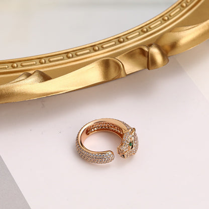 [OAK JURI]PANTHERE FULL DIAMOND SMALL RING