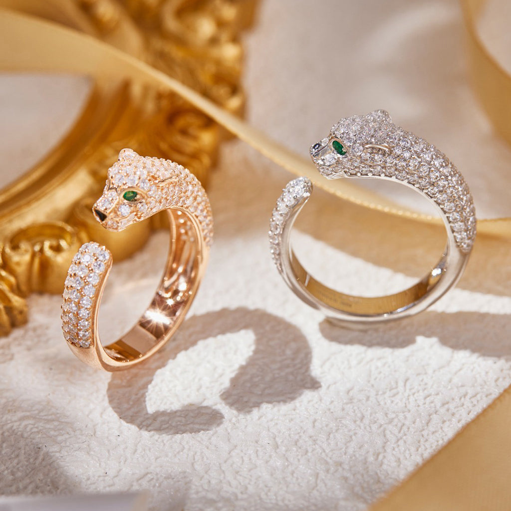 [OAK JURI]PANTHERE FULL DIAMOND SMALL RING