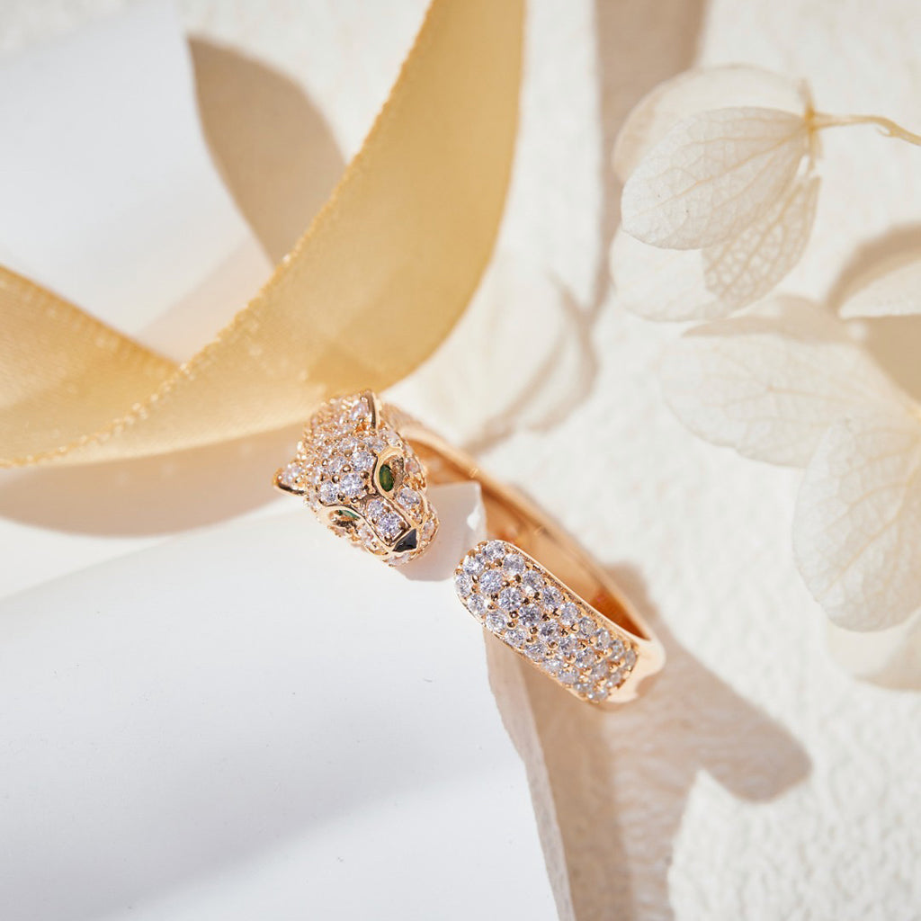 [OAK JURI]PANTHERE FULL DIAMOND SMALL RING