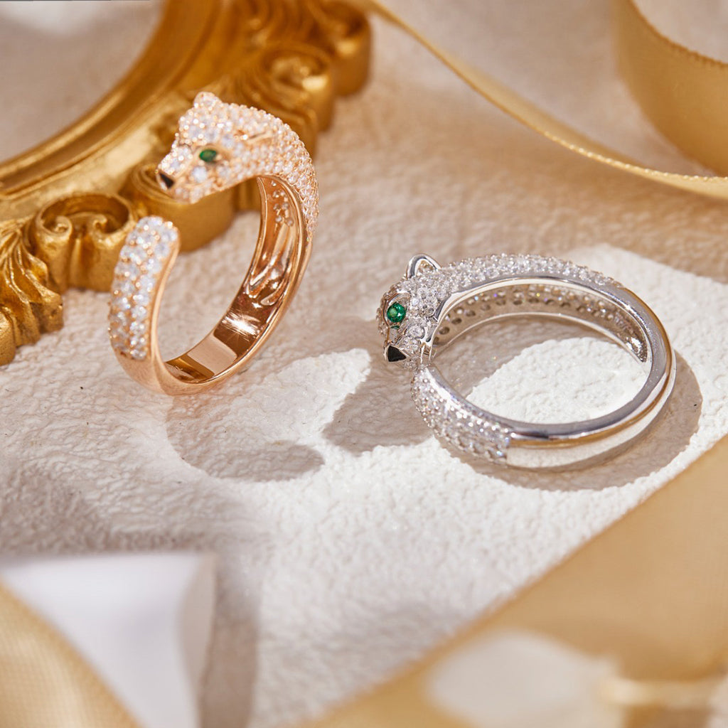 [OAK JURI]PANTHERE FULL DIAMOND SMALL RING