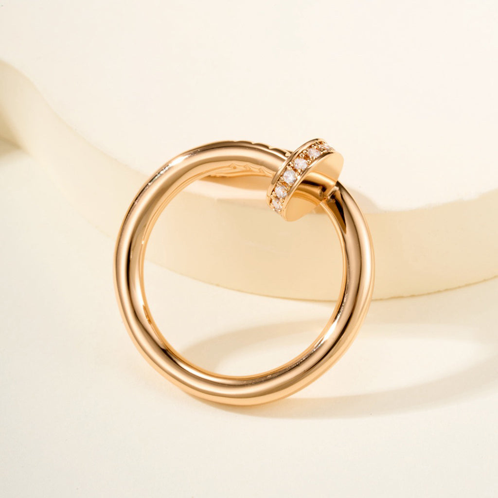 [OAK JURI]JUSTE RING 2.6MM HALF DIAMOND