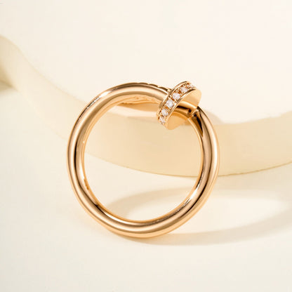 [OAK JURI]JUSTE RING 2.6MM HALF DIAMOND