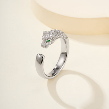 [OAK JURI]PANTHERE HALF DIAMOND SMALL RING