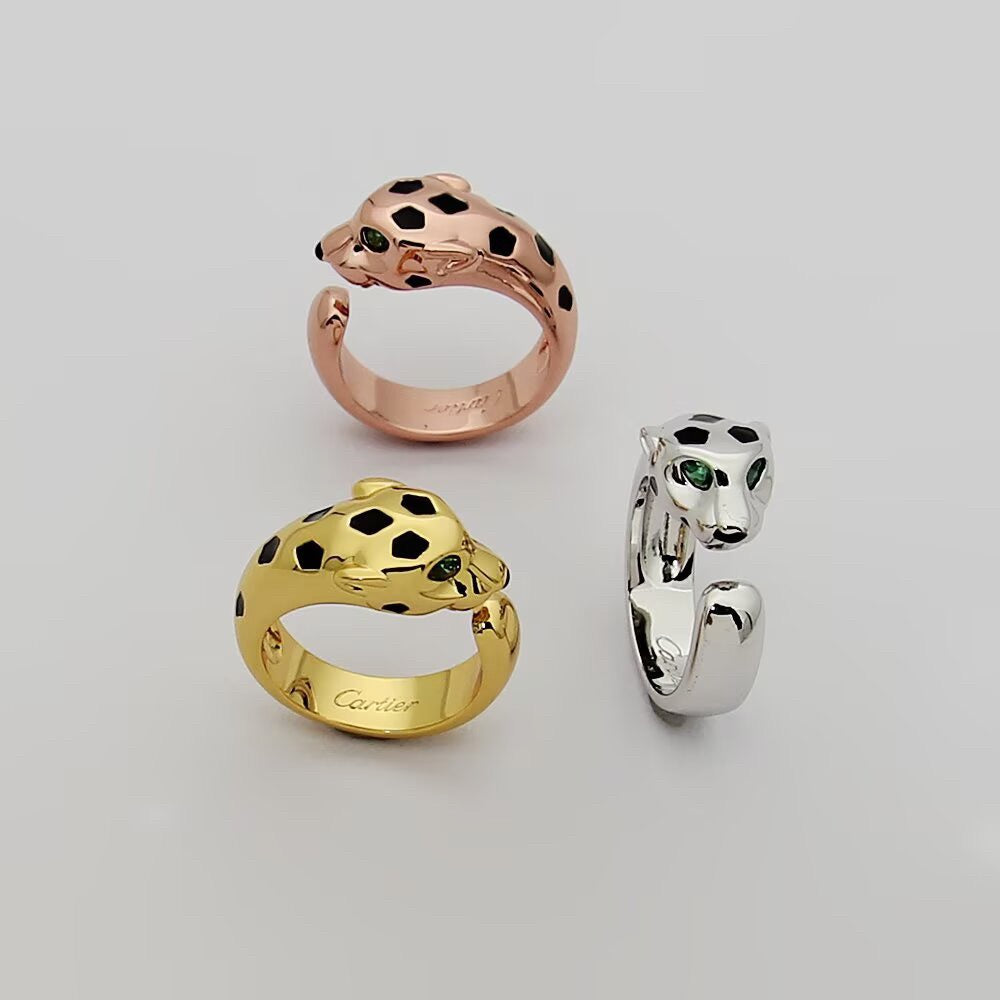 [OAK JURI]PANTHERE SPOTTED MEDIUM RING