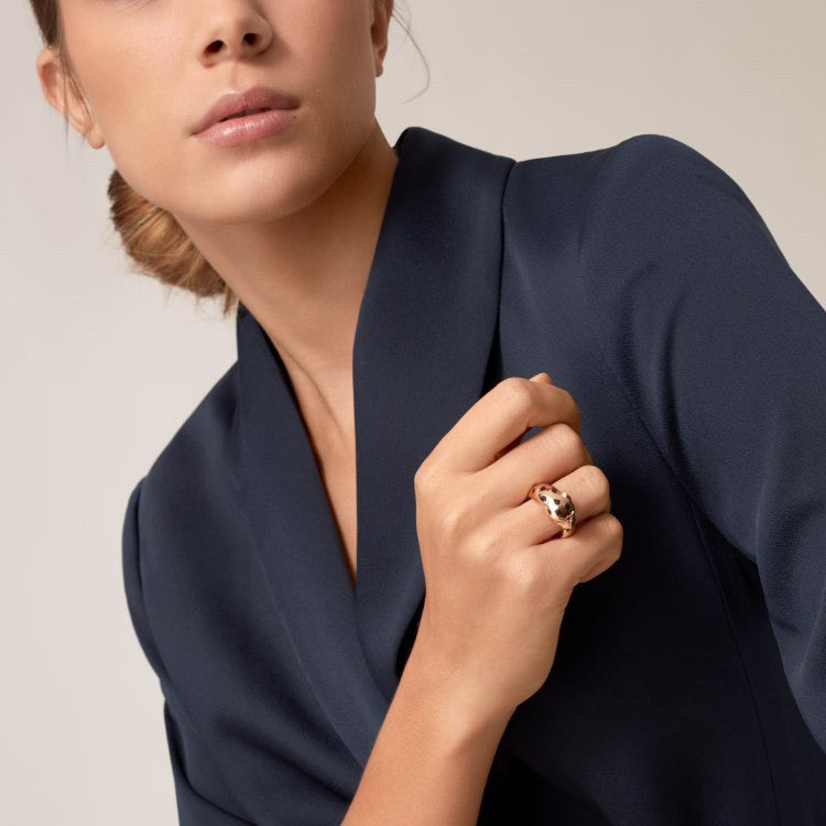 [OAK JURI]PANTHERE SPOTTED MEDIUM RING