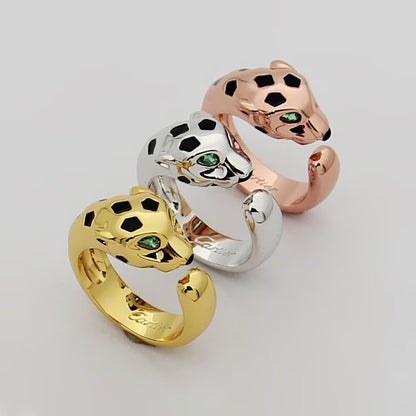 [OAK JURI]PANTHERE SPOTTED MEDIUM RING