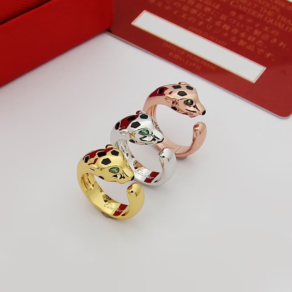 [OAK JURI]PANTHERE SPOTTED MEDIUM RING