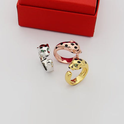 [OAK JURI]PANTHERE SPOTTED MEDIUM RING