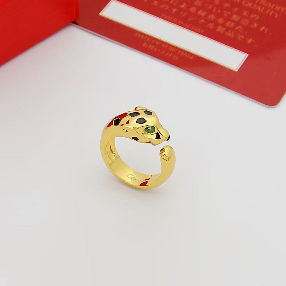 [OAK JURI]PANTHERE SPOTTED MEDIUM RING