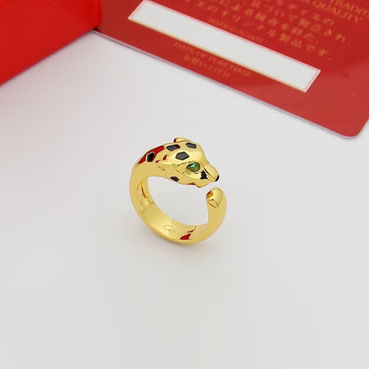 [OAK JURI]PANTHERE SPOTTED MEDIUM RING
