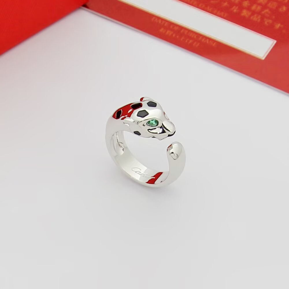[OAK JURI]PANTHERE SPOTTED MEDIUM RING