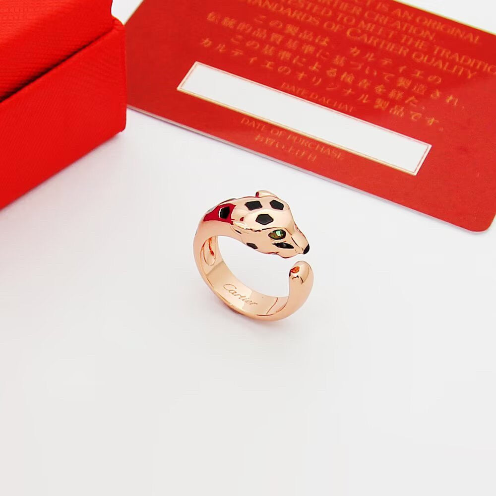 [OAK JURI]PANTHERE SPOTTED MEDIUM RING
