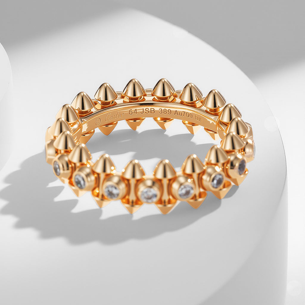 [OAK JURI]CLASH 6.8MM DIAMOND MEDIUM RING